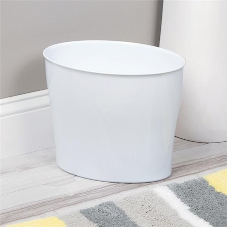 Homecare Products 10 x 6.75 x 11.5 in. Nuvo Oval Trash Can; White HO612222